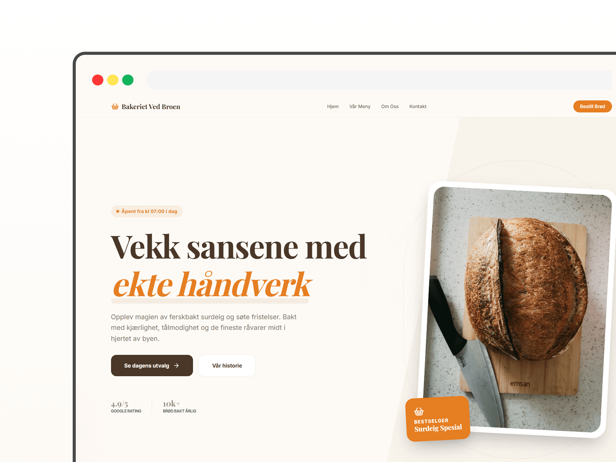 Bakeriet Ved Broen website example